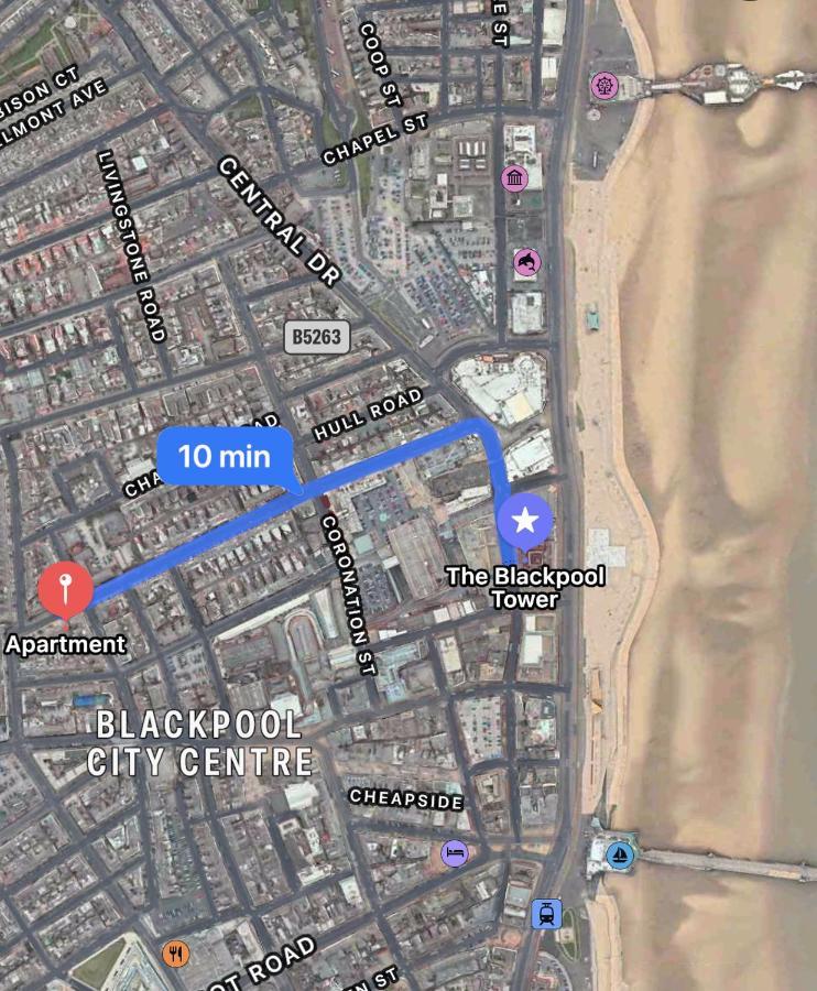Safari Apartment, Free Parking, 10Min Walk To Blackpool Tower, Sleeps 12 מראה חיצוני תמונה
